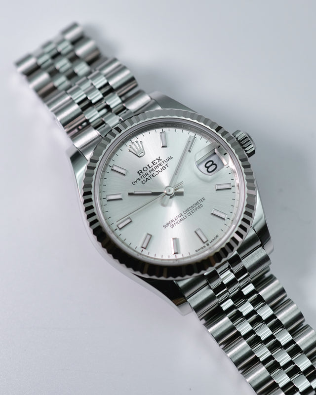 Rolex 278274 Datejust 31 with Silver Dial on Jubilee