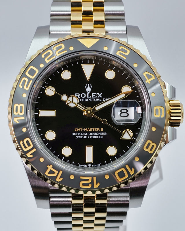 Rolex 126713GRNR GMT Master II 18K/SS on Jubilee