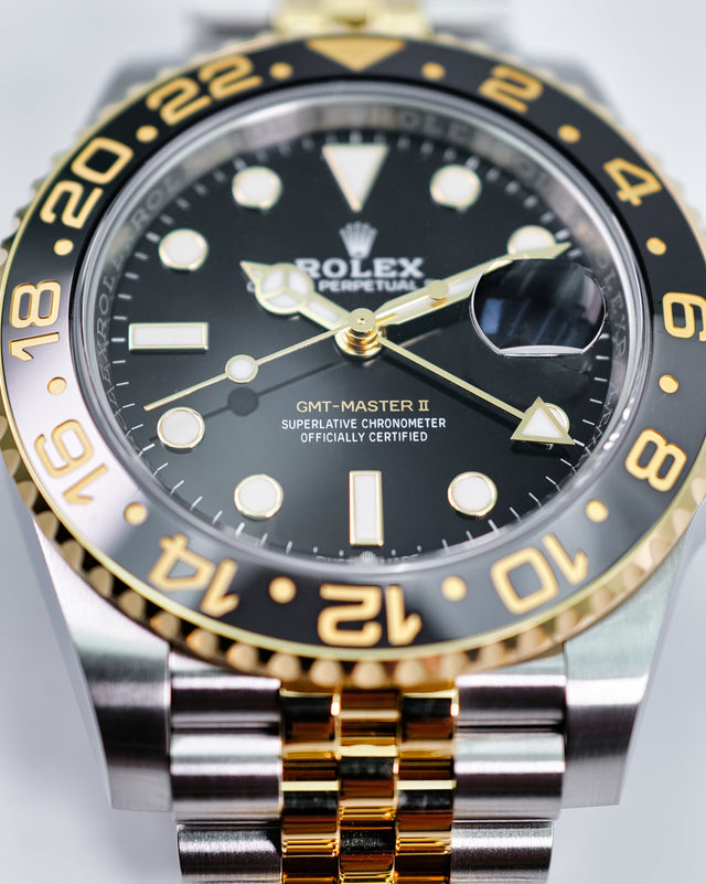 Rolex 126713GRNR GMT Master II 18K/SS on Jubilee