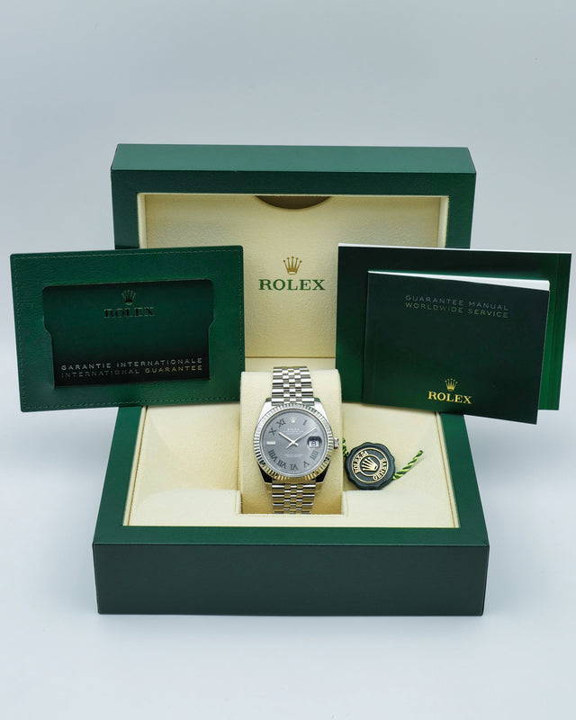 Rolex 126334 Datejust 41 with Slate Roman Dial on Jubilee