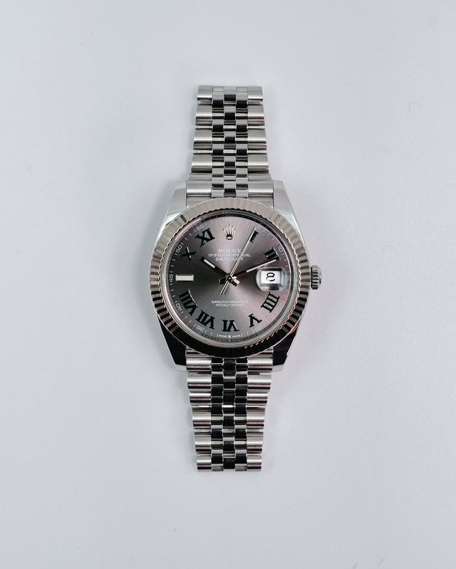 Rolex 126334 Datejust 41 with Slate Roman Dial on Jubilee