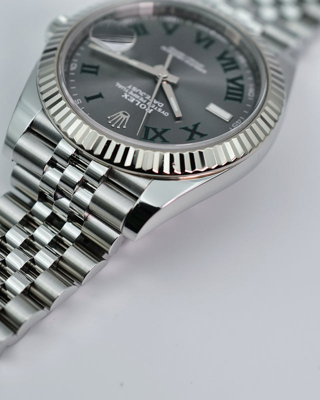 Rolex 126334 Datejust 41 with Slate Roman Dial on Jubilee