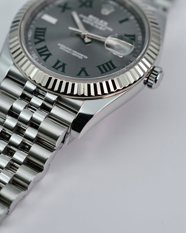 Rolex 126334 Datejust 41 with Slate Roman Dial on Jubilee