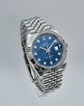 Rolex 126334 Datejust 41 with Blue Dimond Dial on Jubilee