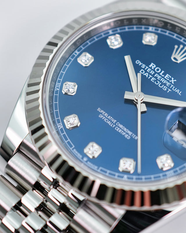 Rolex 126334 Datejust 41 with Blue Dimond Dial on Jubilee