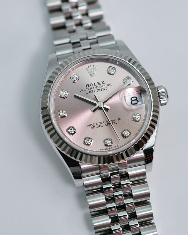 Rolex 278274 Datejust 31 with Pink Diamond Dial on Jubilee