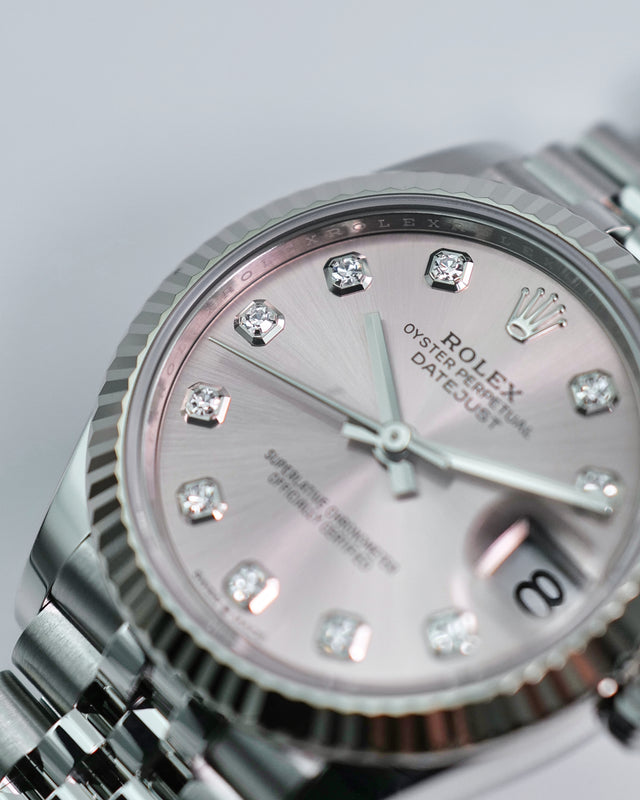 Rolex 278274 Datejust 31 with Pink Diamond Dial on Jubilee