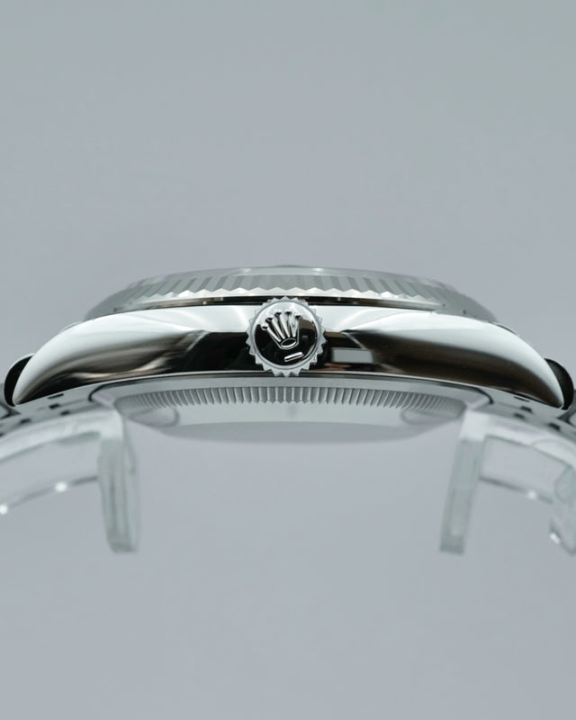 Rolex 126234 Datejust 36 with Purple Dial with "VI" and "IX" in Diamond on Jubilee