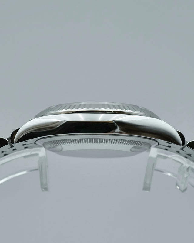 Rolex 126234 Datejust 36 with Purple Dial with "VI" and "IX" in Diamond on Jubilee