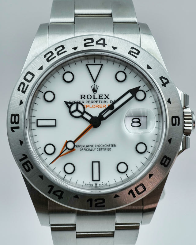 Rolex 226570 Explorer II with White Dial