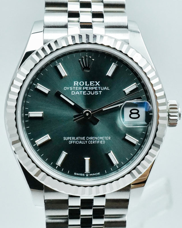 Rolex 278274 Datejust 31 with Mint Green Dial on Jubilee