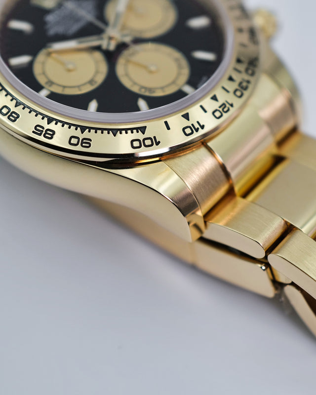 Rolex 126508 Cosmograph Daytona 18K Yellow Gold with Black and Gold Dial