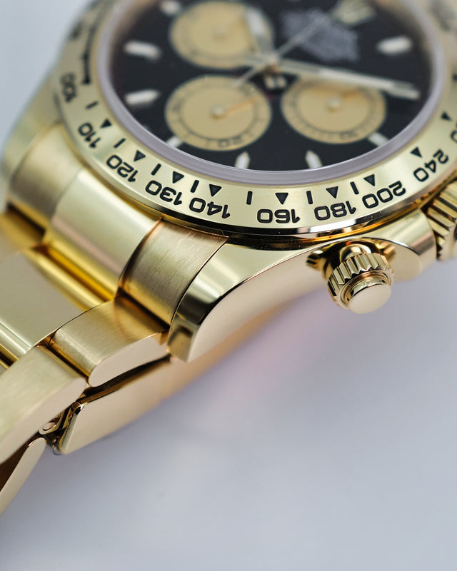 Rolex 126508 Cosmograph Daytona 18K Yellow Gold with Black and Gold Dial