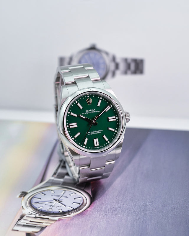 Rolex 134300 Oyster Perpetual 41 with Green Dial (New Model)