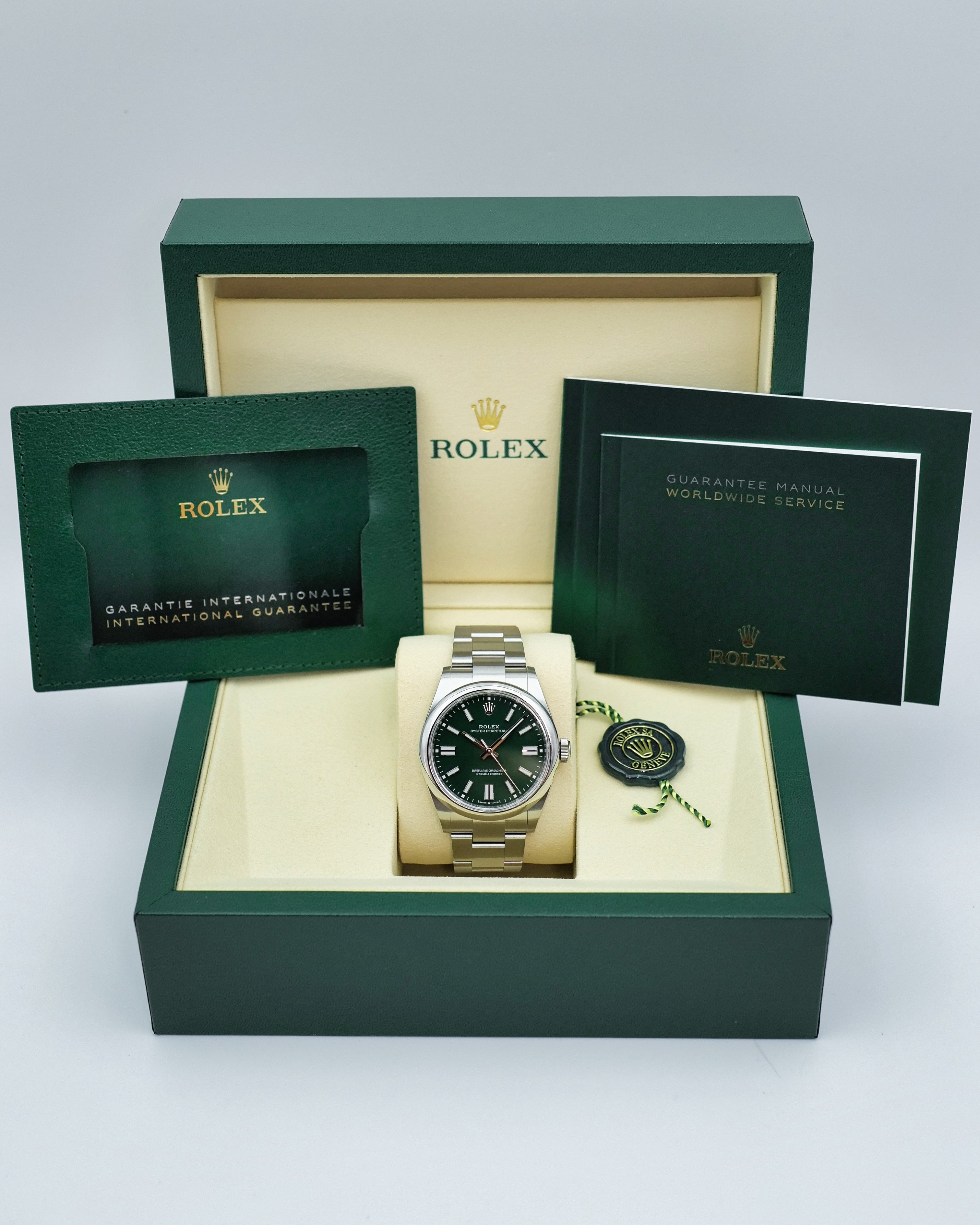 Rolex 134300 Oyster Perpetual 41 with Green Dial (New Model
