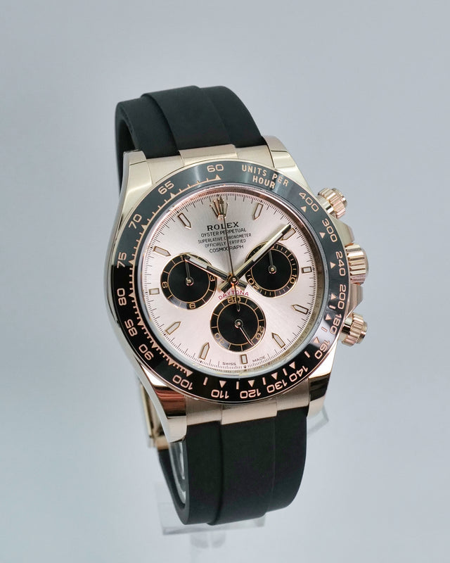 Rolex 126515LN Cosmograph Daytona 18K Rose Gold with Sundust and Bright Black Dial