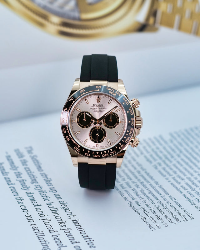 Rolex 126515LN Cosmograph Daytona 18K Rose Gold with Sundust and Bright Black Dial