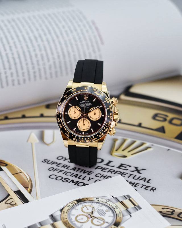 Rolex 126518LN Cosmograph Daytona 18K Yellow Gold with Black and Champagne Dial