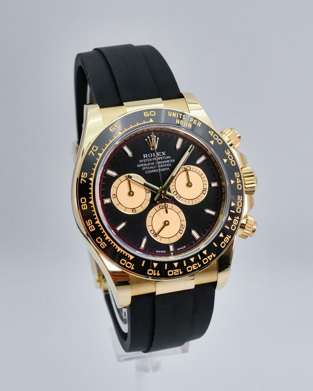 Rolex 126518LN Cosmograph Daytona 18K Yellow Gold with Black and Champagne Dial