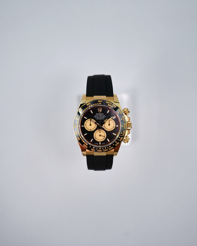 Rolex 126518LN Cosmograph Daytona 18K Yellow Gold with Black and Champagne Dial