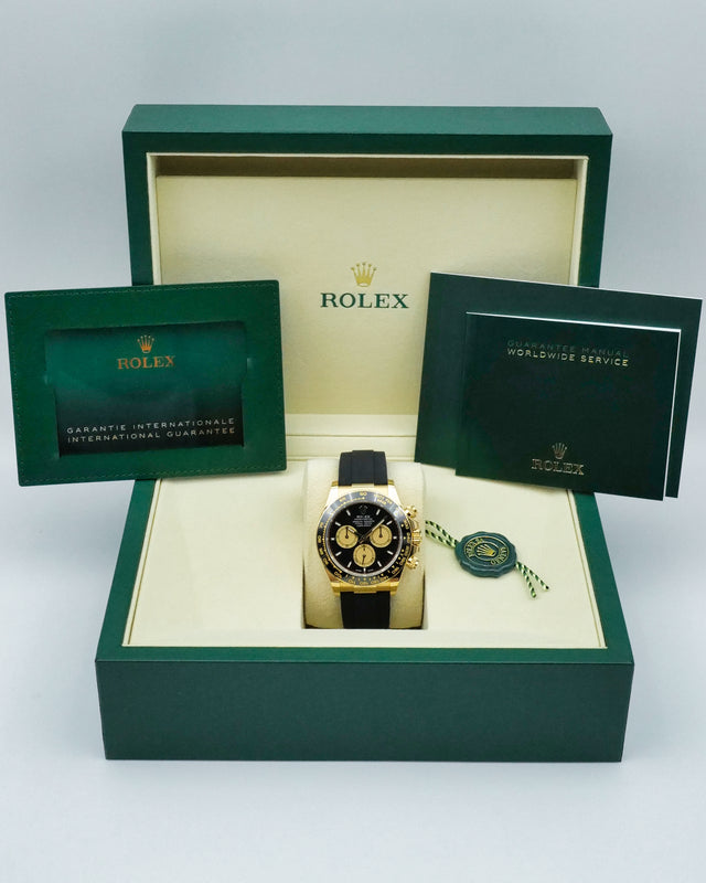 Rolex 126518LN Cosmograph Daytona 18K Yellow Gold with Black and Champagne Dial