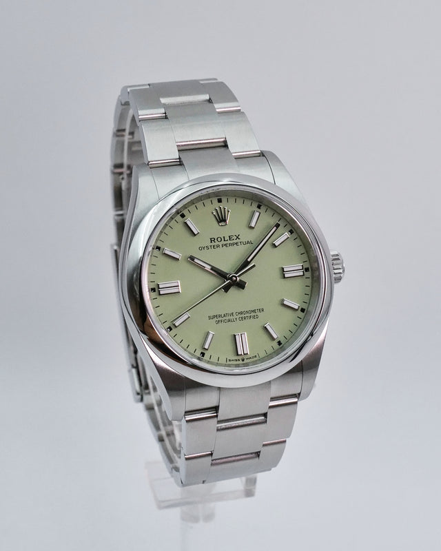 Rolex 126000 Oyster Perpetual 36 with Pistachio Dial (New Model)