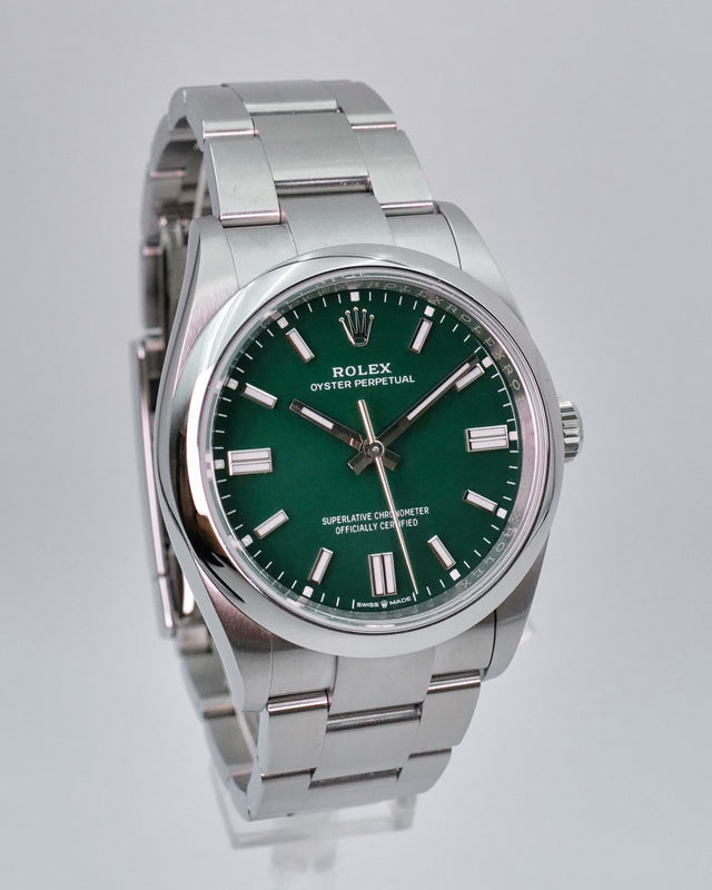 Rolex 126000 Oyster Perpetual 36 with Green Dial (New Model)