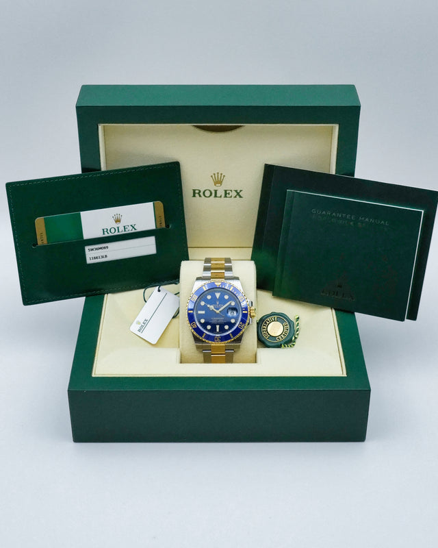 Rolex 116613LB Submariner "Bluesy" 18K/SS Blue Dial