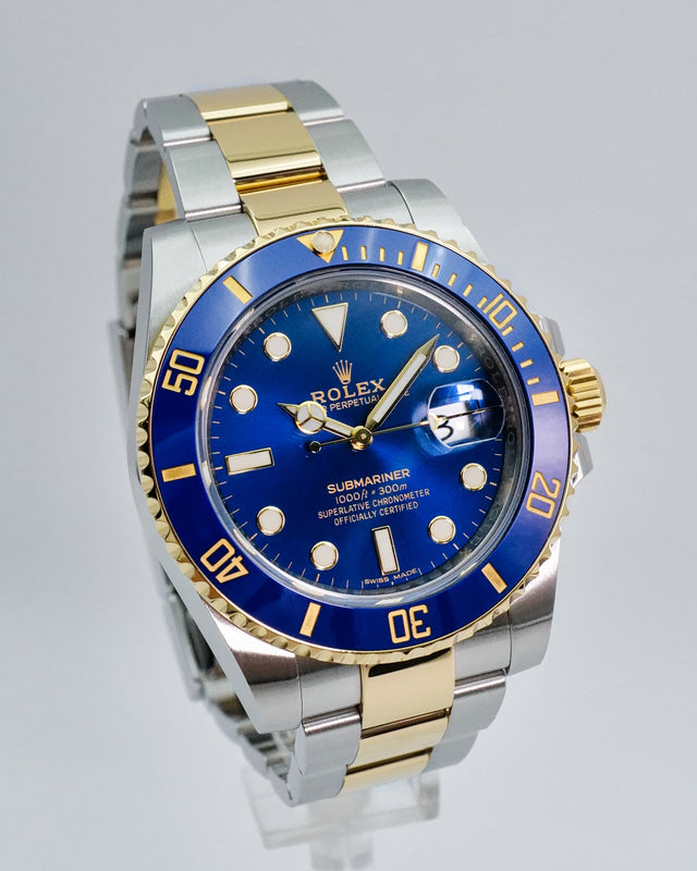 Rolex 116613LB Submariner "Bluesy" 18K/SS Blue Dial