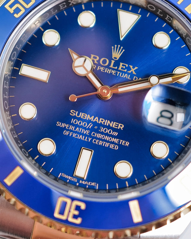 Rolex 116613LB Submariner "Bluesy" 18K/SS Blue Dial