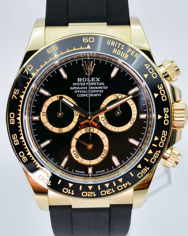 Rolex 126518LN Cosmograph Daytona 18K Yellow Gold with Black Dial
