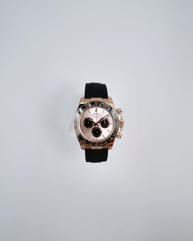 Rolex 126515LN Cosmograph Daytona 18K Rose Gold with Sundust and Bright Black Dial