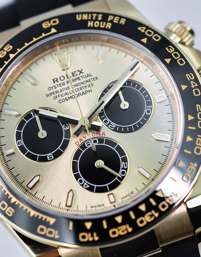Rolex 126518LN Cosmograph Daytona 18K Yellow Gold with Golden and Bright Black Dial (2026)