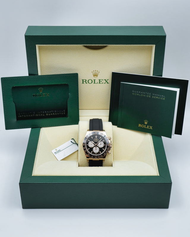 Rolex 126515LN Cosmograph Daytona 18K Rose Gold with Black Dial