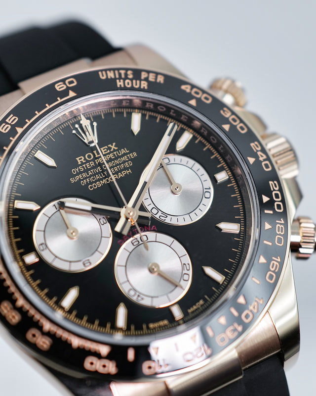Rolex 126515LN Cosmograph Daytona 18K Rose Gold with Black Dial