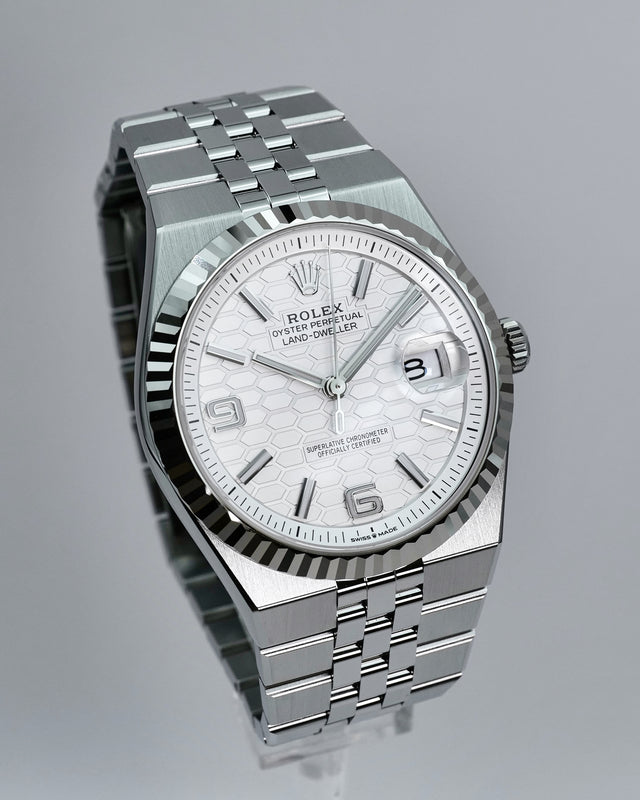 Rolex 127334 Land-Dweller 40 with White Dial