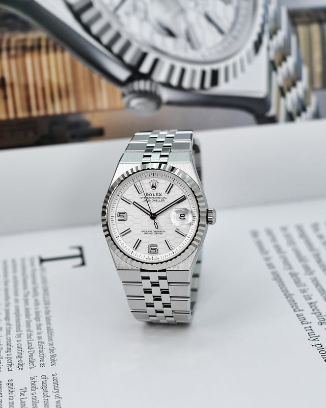 Rolex 127334 Land-Dweller 40 with White Dial