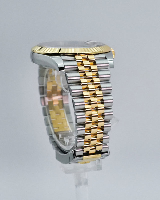 Rolex 126333 Datejust 41 18K/Stainless Steel with Black Diamond Dial on Jubilee