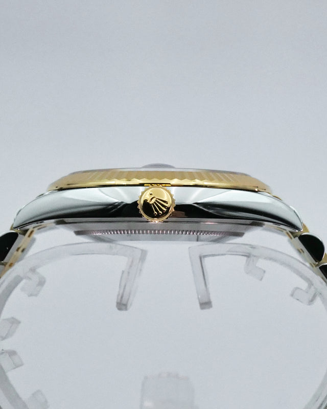 Rolex 126333 Datejust 41 18K/Stainless Steel with Black Diamond Dial on Jubilee