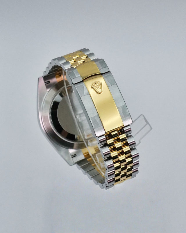 Rolex 126333 Datejust 41 18K/Stainless Steel with Black Diamond Dial on Jubilee