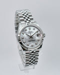 Rolex 278274 Datejust 31 with White Mother-of-pearl Diamond Dial on Jubilee