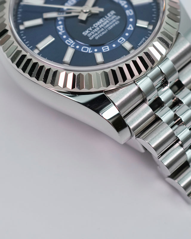 Rolex 326934 Sky-Dweller with Blue Dial on Jubilee