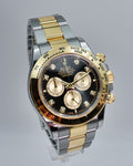 Rolex 126503 Cosmograph Daytona 18K/Stainless Steel with Black Diamond Dial