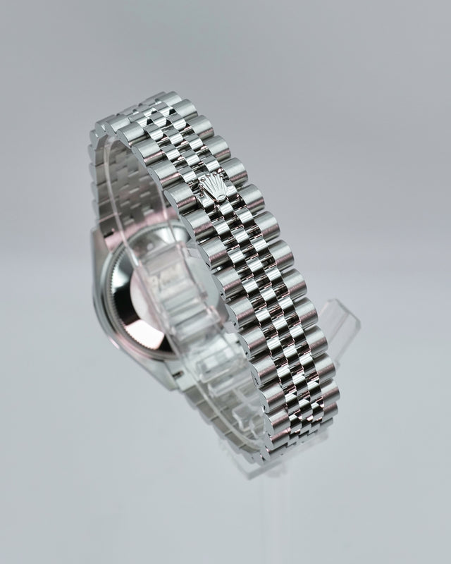 Rolex 278384RBR Datejust 18K/SS with Pink Diamond Dial and Bezel on Jubilee