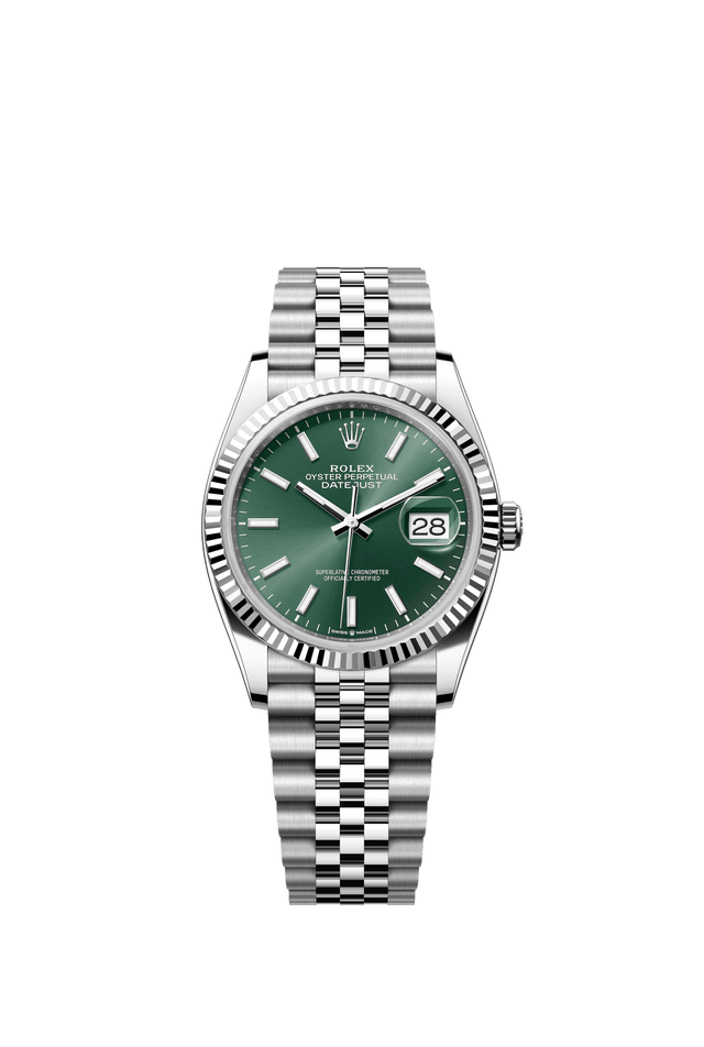 Rolex 126234 Datejust with Mint Green Dial on Jubilee