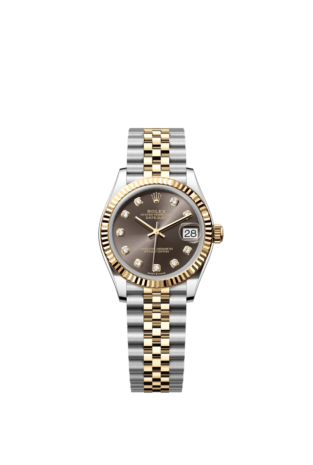 Rolex 278273 Datejust 18K/SS with Dark Grey Dial on Jubilee